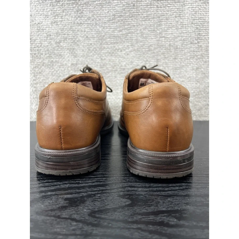 Rockport Men's Hydro Shield Waterproof Cap Toe V814 79‎ Brown Shoes Size 10